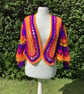 Bright crocheted butterfly cardigan - Image 2
