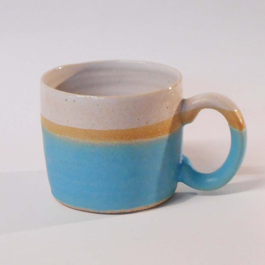 Mug smaller Speckled Turquoise Blue.