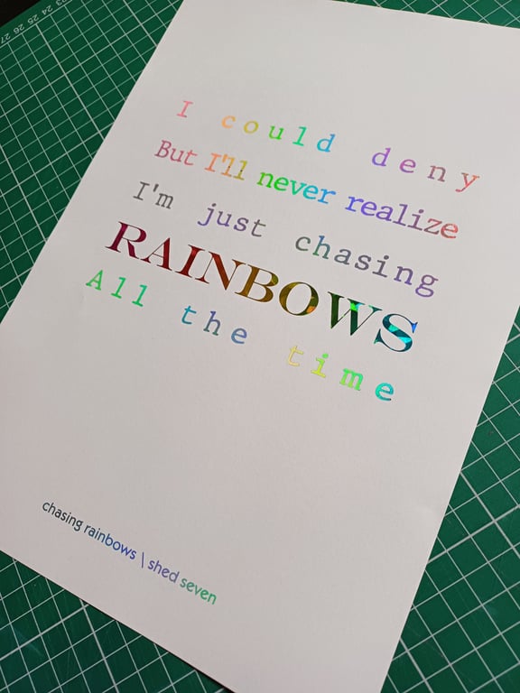 Chasing Rainbows - Shed Seven 