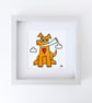 Flying High, dog with sunglasses and scarf, Giclee print - Image 1