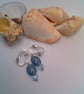 Clip On Earrings with Opaline Ovals and a Crystal, Gift for Her, Colour Choice - Image 2