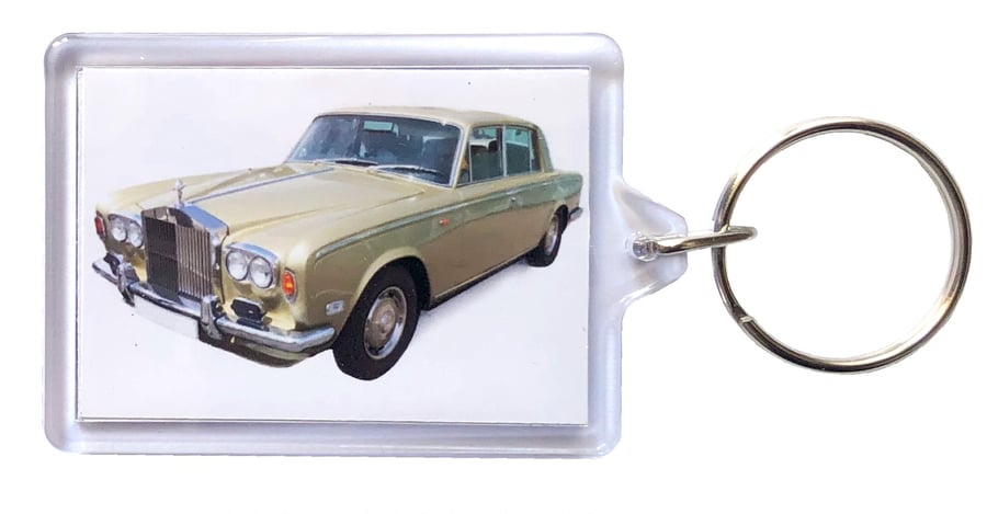 Rolls Royce Silver Shadow - Keyring with 50x35mm Insert 