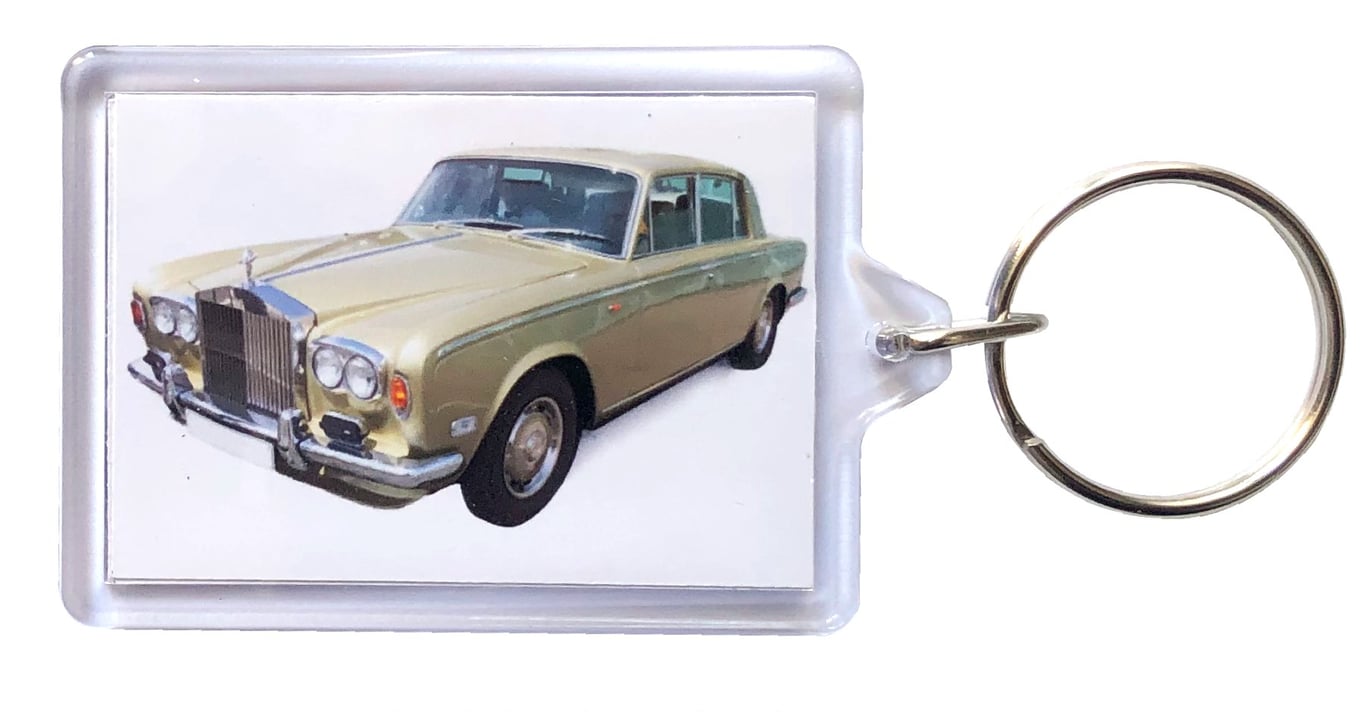 Rolls Royce Silver Shadow - Keyring with 50x35mm Insert 