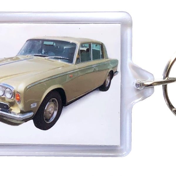 Rolls Royce Silver Shadow - Keyring with 50x35mm Insert 