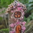 Woodland Fairy House (Pink Beaded)