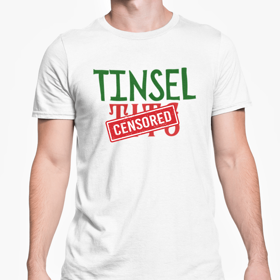 Tinsel T - Christmas T Shirt- Funny Joke Friends Banter Present
