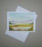 original art hand painted landscape greetings card ( ref FA 208 K5 )