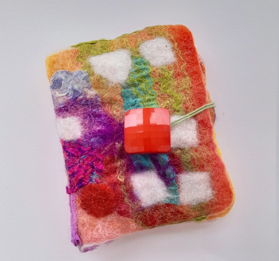 Needle and Pin Holder Nuno Felted