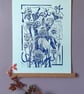 'The Last of Summer', Lino Print 
