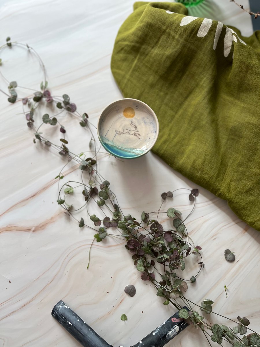 A Ceramic handmade ring jewellery dish - 84 - Summer Studio Sale 