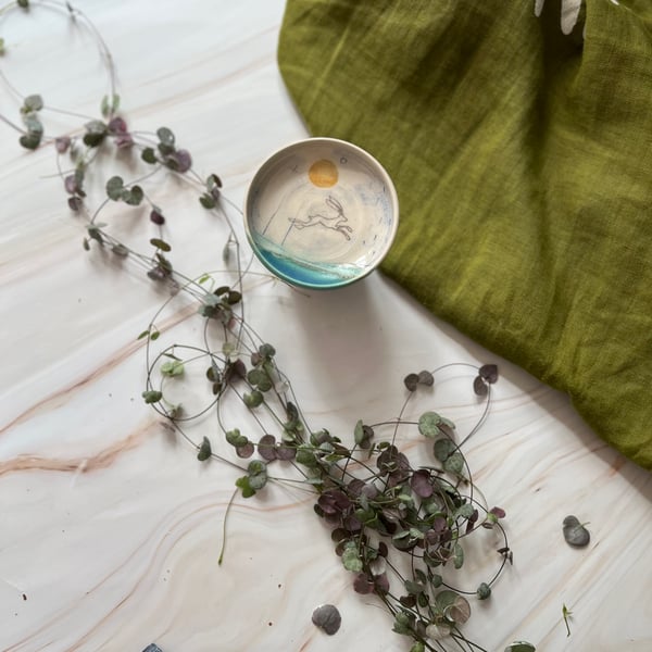 A Ceramic handmade ring jewellery dish - 84 - Summer Studio Sale 
