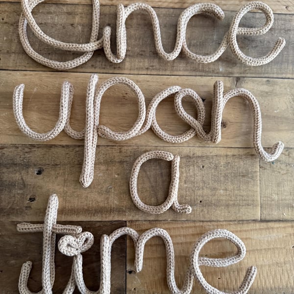 Once upon a time. Beige wire wall art