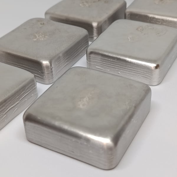 Lead-Free Refined Pewter Ingot 100g – Hand Cast for Jewellery & Metalworking
