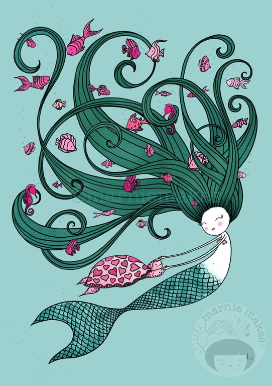 I Am The Sea - A5 Giclee Print