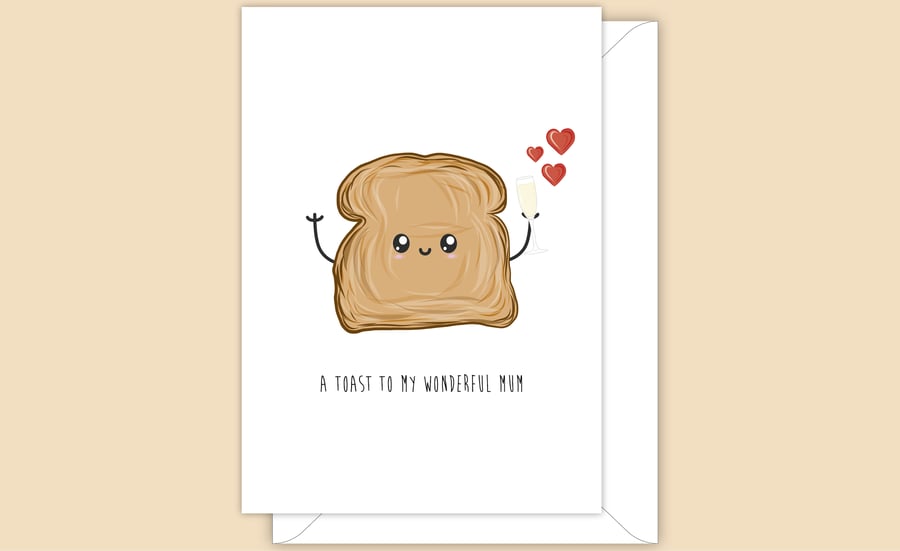 Funny Mother's Day Card or Birthday Card for Mum