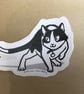 Hunter, Sticker of cartoon Kitten illustration