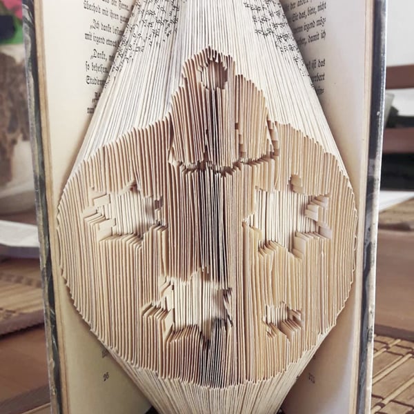 Christmas Bauble COMBI Book Folding Pattern - EMAILED PDF PATTERN