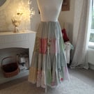 Romantic shabby chic patchwork skirt