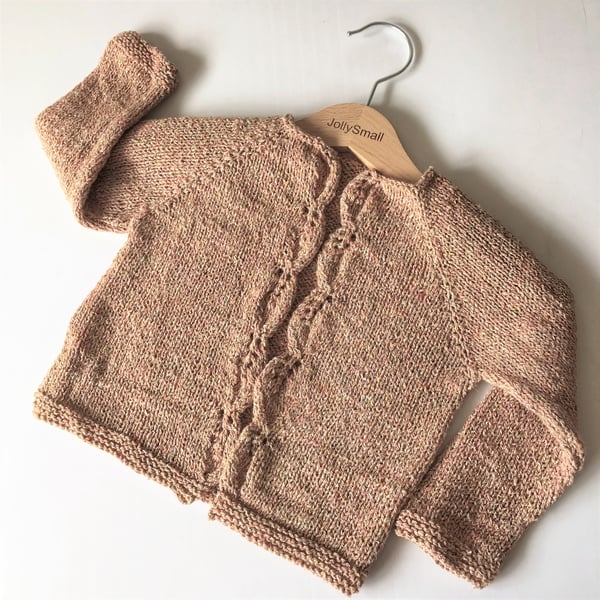 Hand knitted baby cardigan to fit up to 9 months 