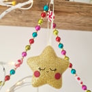 Christmas star felt decoration
