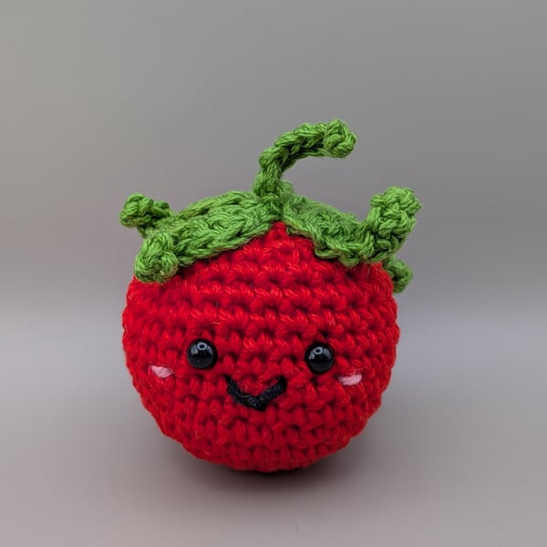 Timmy the crochet tomato, pocket pal.