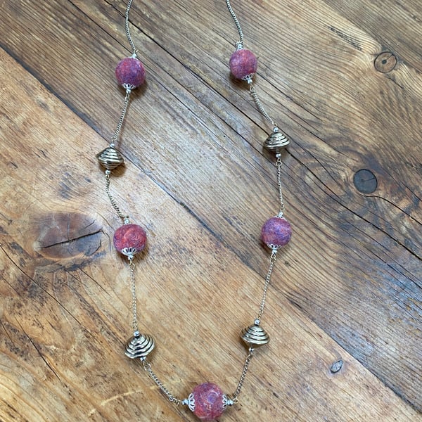 Felt Necklace. (741)