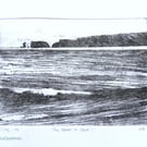 Original coastal etching waves and headland no.3 The Coast is Clear!