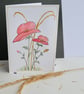 Poppies Wildflower Greetings Card with Envelope - Hand Painted Blank Card - Image 1