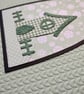 New Home - Green Gingham House on Knitted Effect Card base  - Image 3