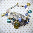 Starlight Boho Gemstone Mix Charm Bracelet