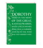 Wizard of Oz Greetings Card Literary Gift - Dorothy Word Art Card - Image 1