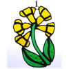 Cowslip Suncatcher Stained Glass Yellow Spring Flower 004