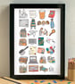 Starting University Alphabet Art Print