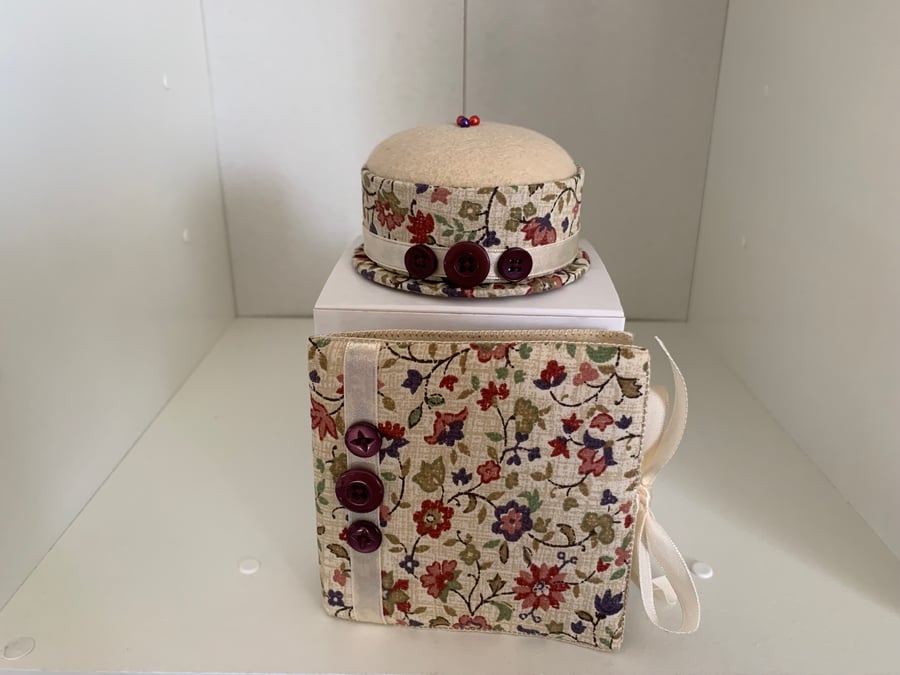 Pincushion and Needlebook Set