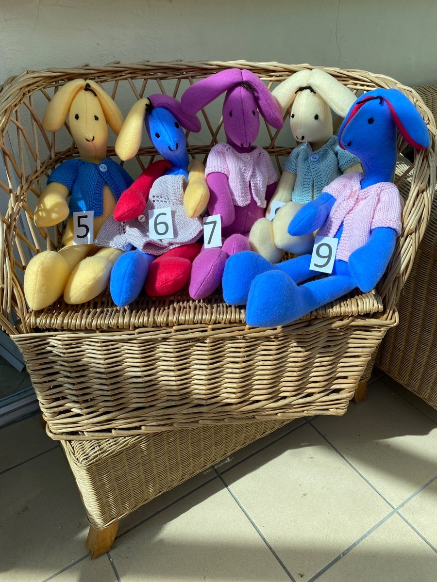 Bunny Rabbit. Soft Toy for Baby or Toddler. Includes Jacket for when over Three.