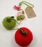 Crochet Apple  Hanging Decoration  - Image 2