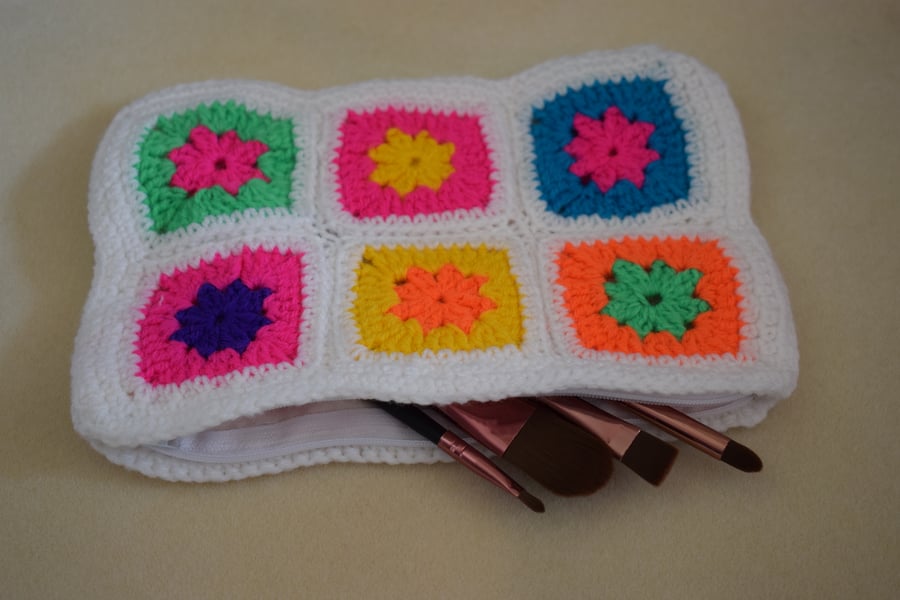 Crochet Make Up Bag Pencil Case