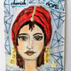 Original ACEO. Cherish hope lady