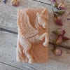 Handmade Goats Milk Essential Oil Rose Geranium Unicorn Large Soap 125g