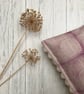 Hand Printed Linen Lampshade in Raspberry Red - Image 7