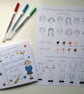 Personalised Teacher thank you card, cartoon card, thank you teacher, thank you  - Image 6