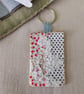 Slow-Stitch Key Fob - Polka Dot & Lace