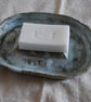 Handmade ceramic soapdish white glaze - Image 4