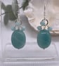 Amazonite cluster earrings - Image 1