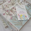  'Flower Garden' cards - set of 6