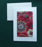 Individually Hand Crafted Textile Christmas Blank Card - Image 1