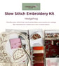 Hedgehog themed Slow Stitch Kit for Beginners