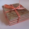 Chocolate Orange Ceramic Coasters set of 4