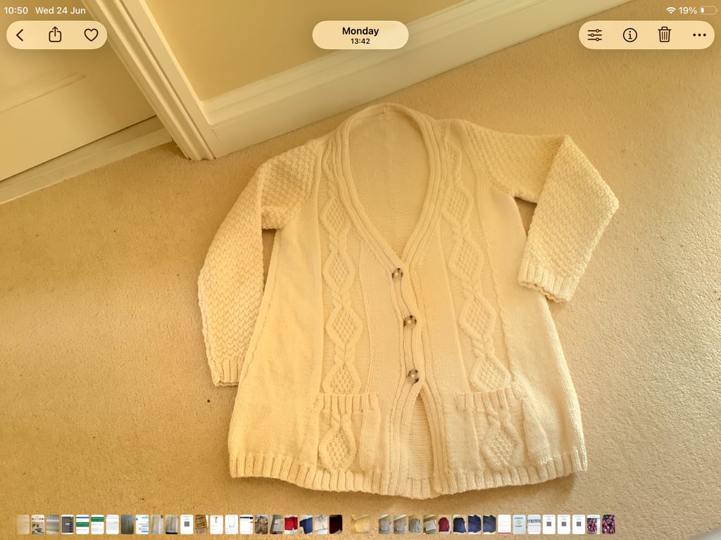 Handmade v necked crdigan