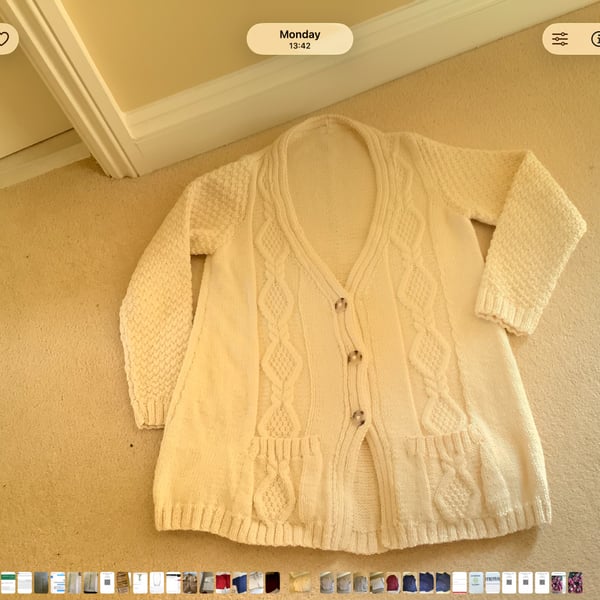 Handmade v necked crdigan